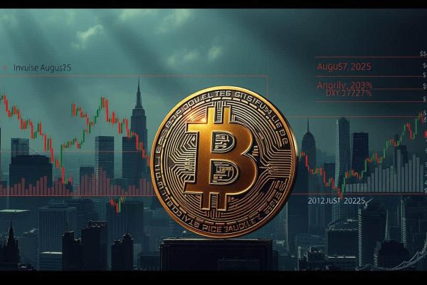 Bitcoin Prices and the USD Index (DXY) in August 2025